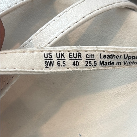 Naturalizer 9W Wide Width Galaxy Warm White Women's Elegant Sandals - Picture 4 of 11